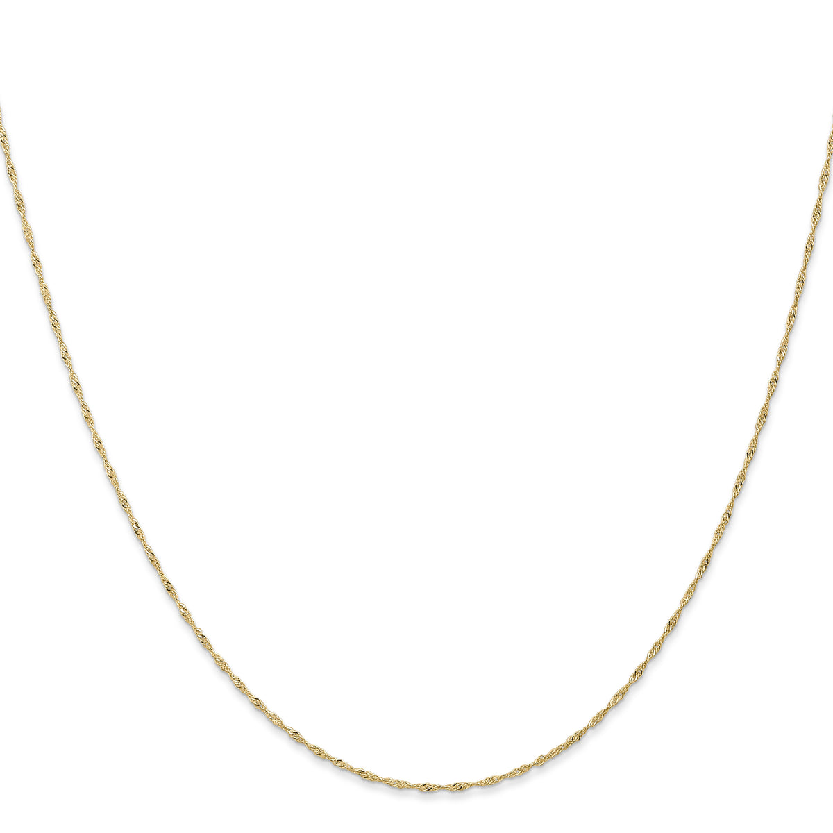 10k 1mm Carded Singapore Chain-10K10SY-24