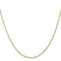 10k 1.55mm Carded Cable Rope Chain-10K11RY-18