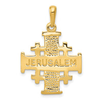10k Jerusalem Cross Pendant-10K1232