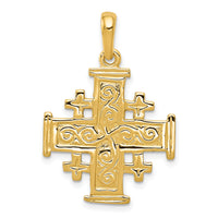 10k Jerusalem Cross Pendant-10K1232