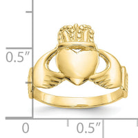 10k Ladies Claddagh Ring-10K2066