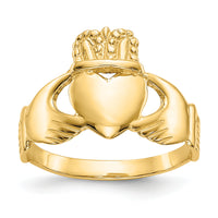 10k Ladies Claddagh Ring-10K2066