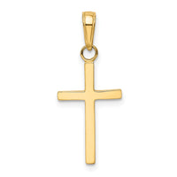 10k 3-D Cross Pendant-10K2116