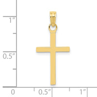 10k 3-D Cross Pendant-10K2116