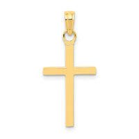 10k 3-D Cross Pendant-10K2116