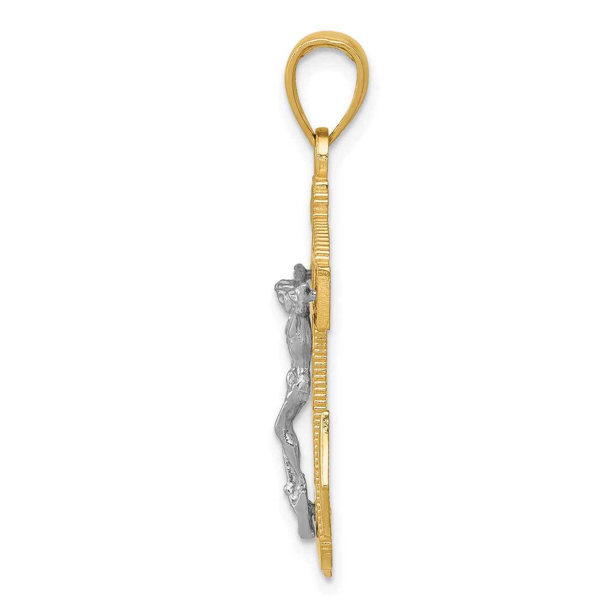 10k Two-tone Mariner's Crucifix Pendant-10K2209