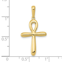 10k Ankh Cross Pendant-10K2277