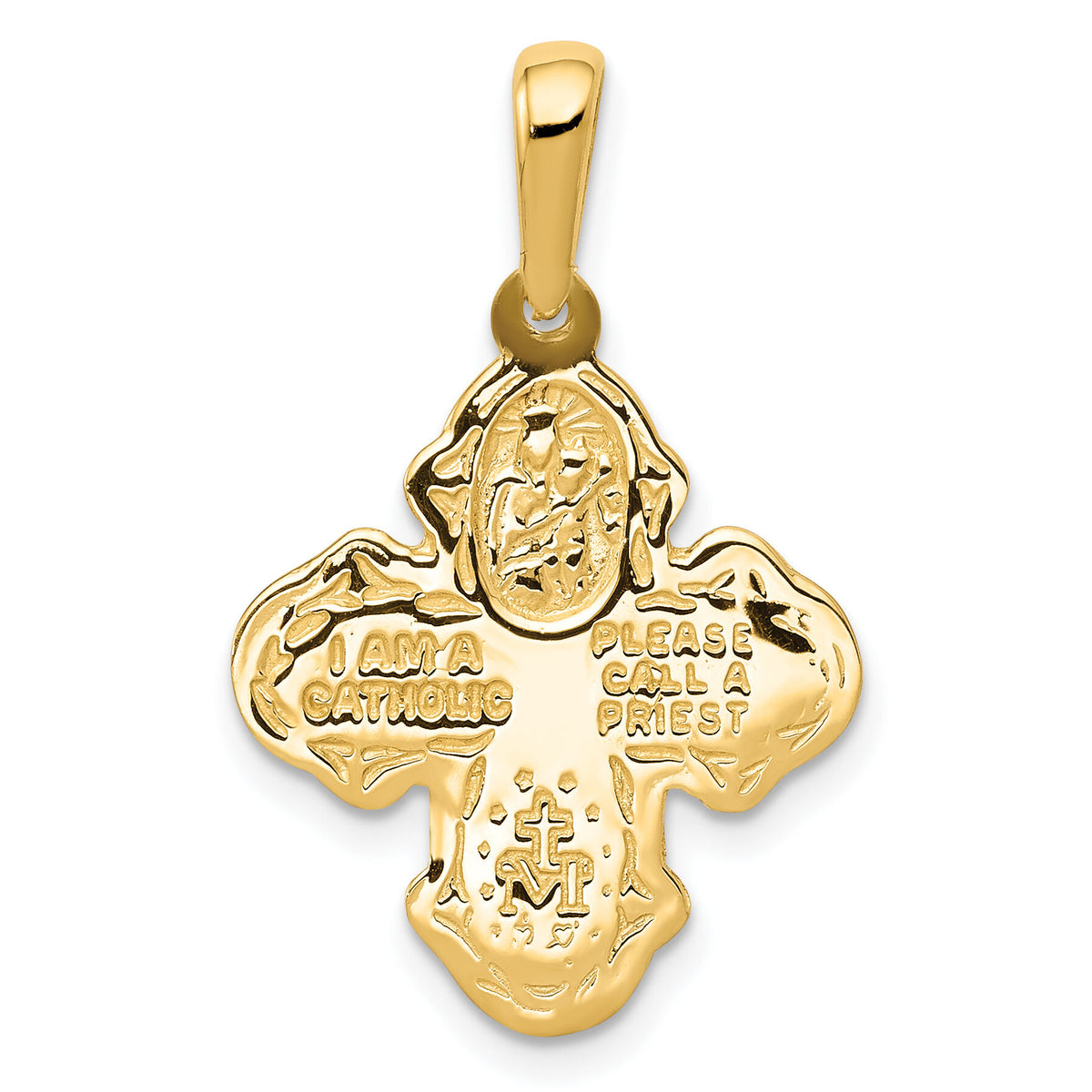 10k Four Way Medal Pendant-10K2296