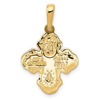 10k Four Way Medal Pendant-10K2296