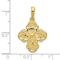10k Four Way Medal Pendant-10K2296