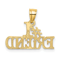 10K #1 FRIEND Pendant-10K2598