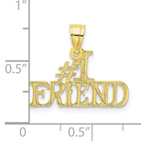 10K #1 FRIEND Pendant-10K2598