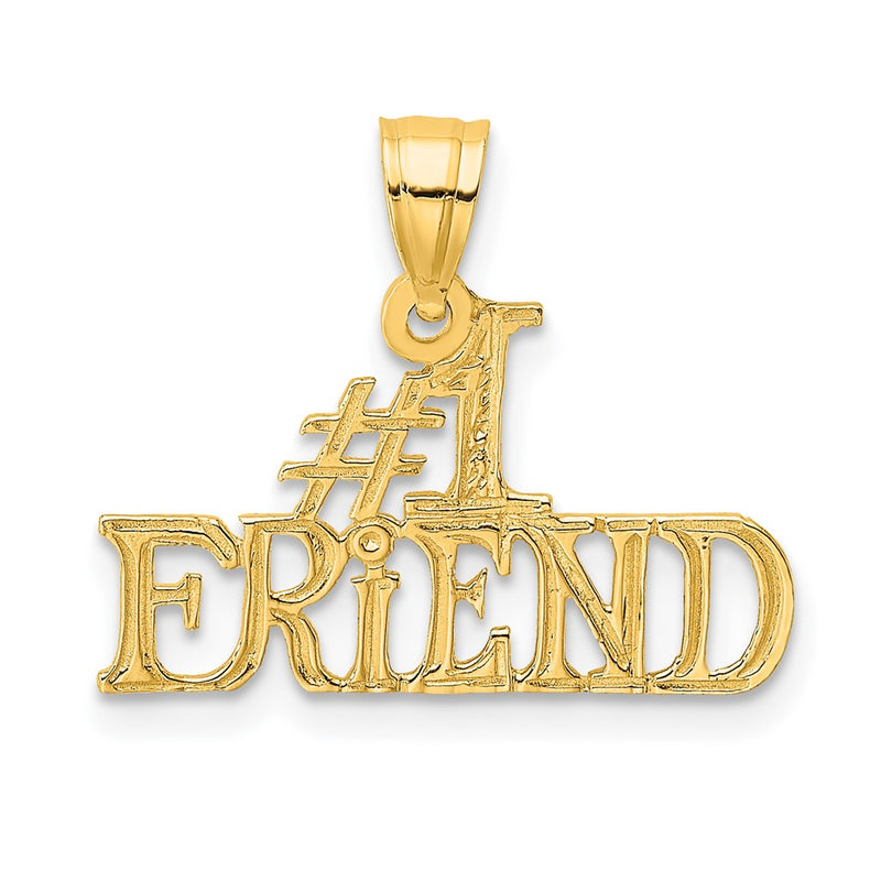 10K #1 FRIEND Pendant-10K2598