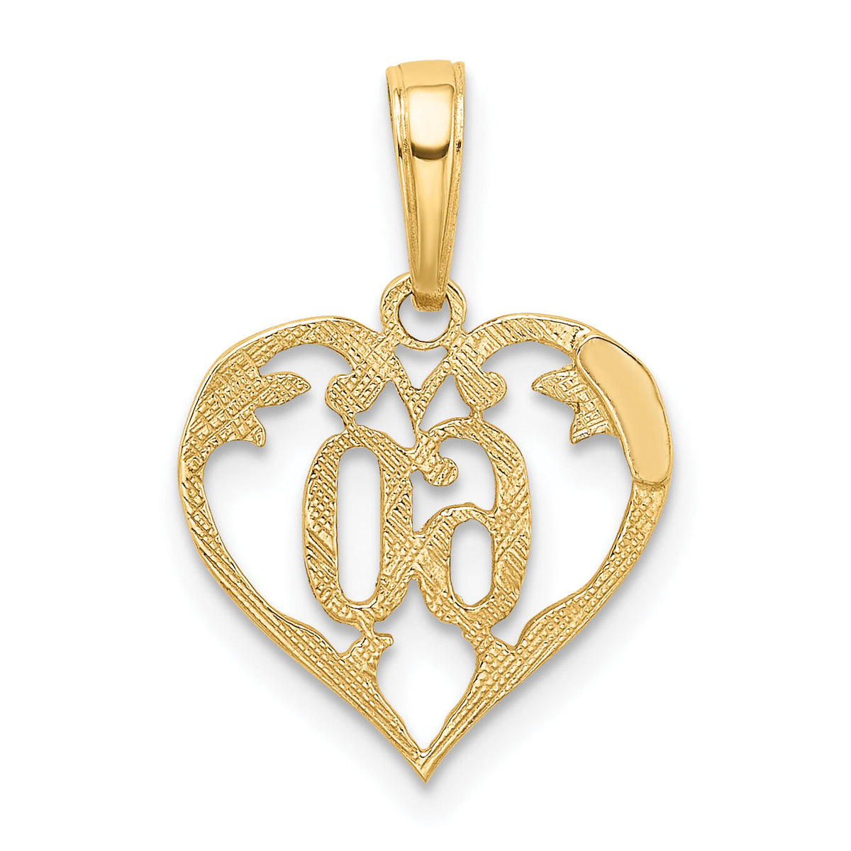 10k 60 Heart Pendant-10K2616