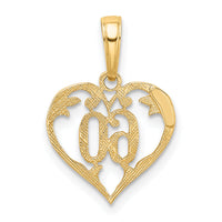 10k 60 Heart Pendant-10K2616