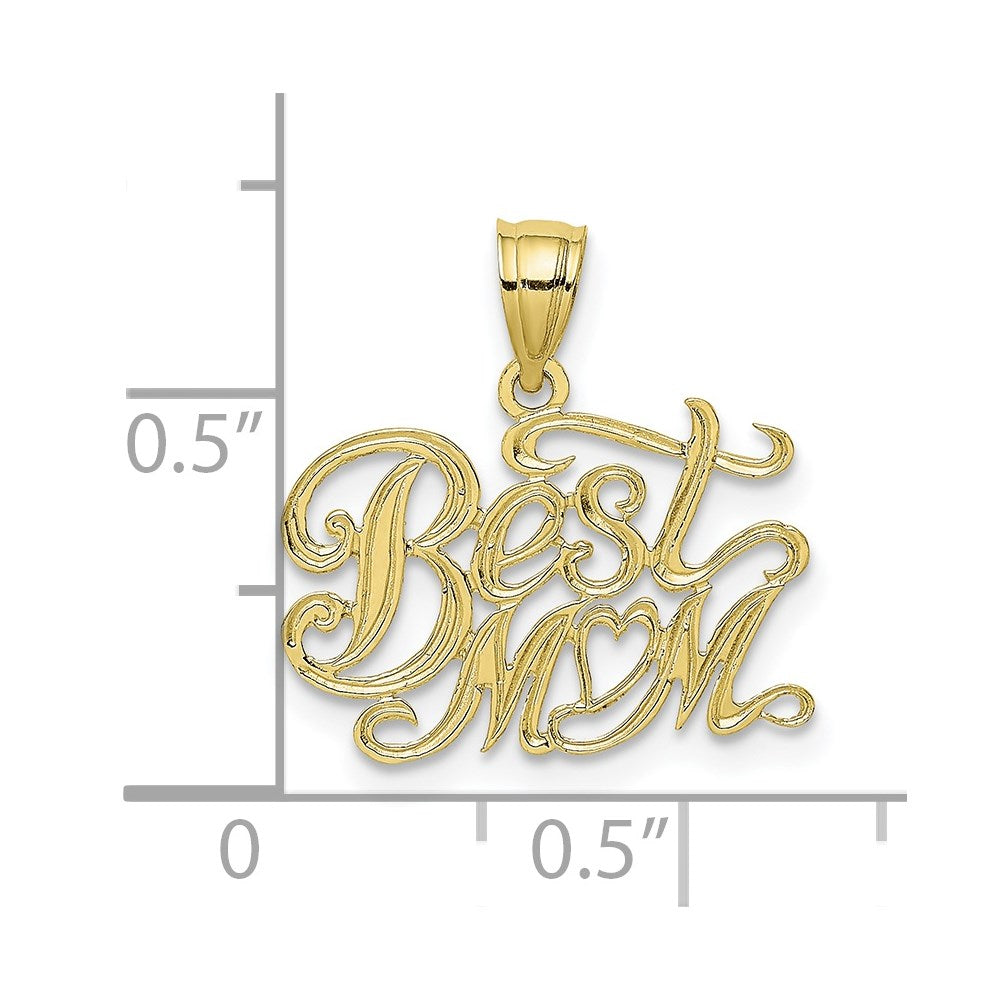 10K BEST MOM Pendant-10K2664