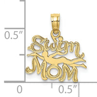 10K SWIM MOM w/Swimmer Charm-10K2668