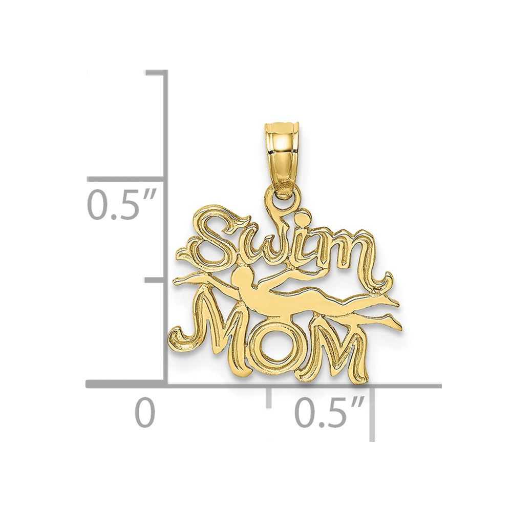 10K SWIM MOM w/Swimmer Charm-10K2668