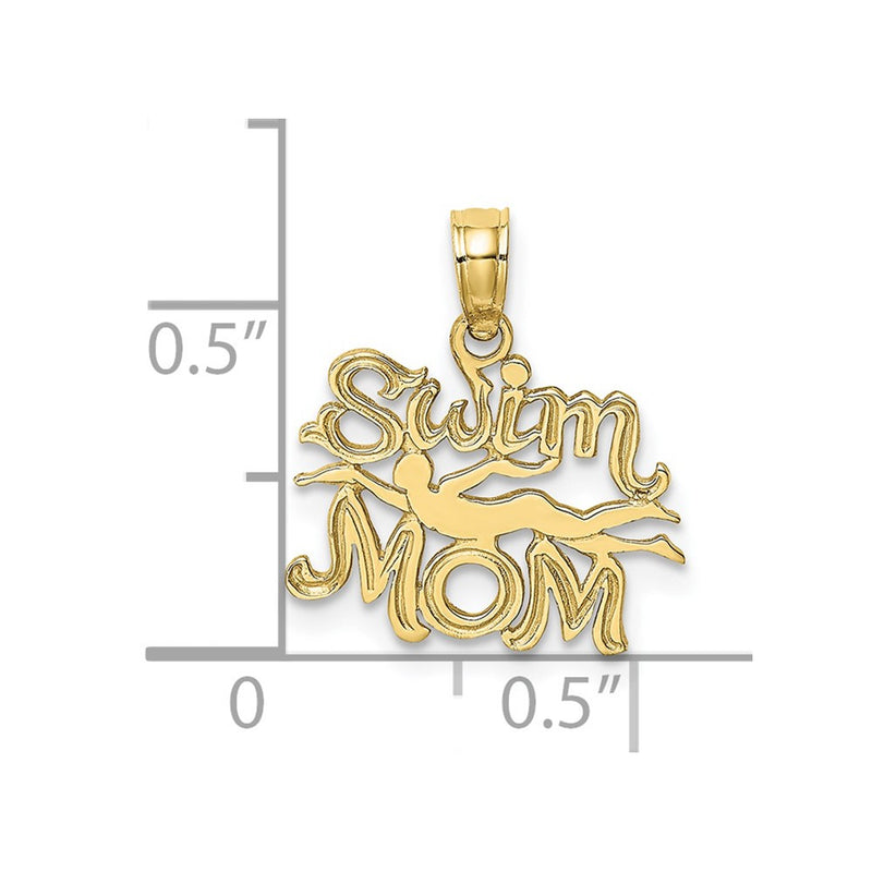 10K SWIM MOM w/Swimmer Charm-10K2668