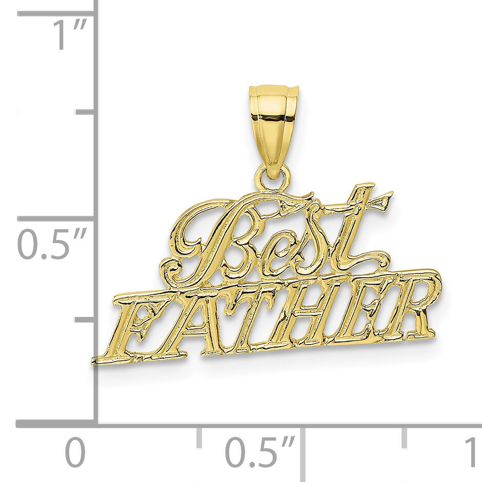 10K BEST FATHER Pendant-10K2686