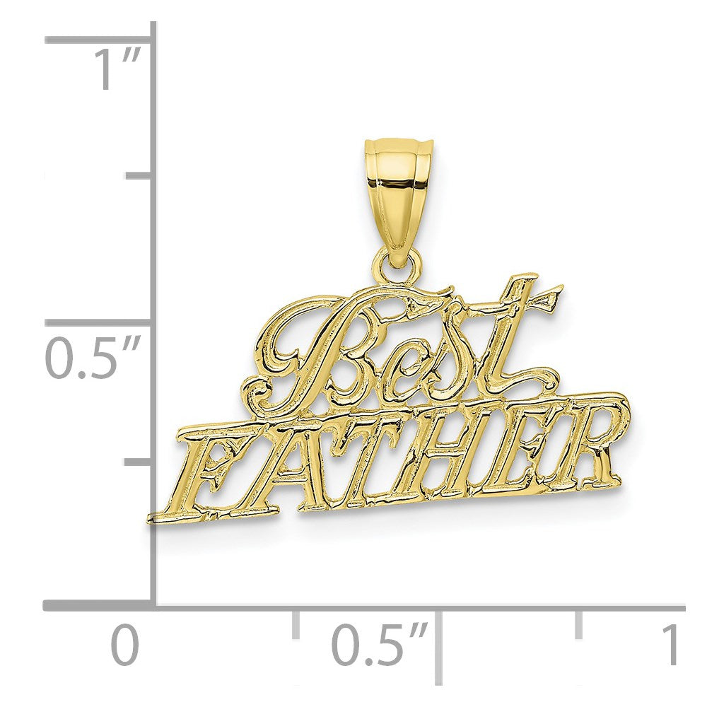 10K BEST FATHER Pendant-10K2686