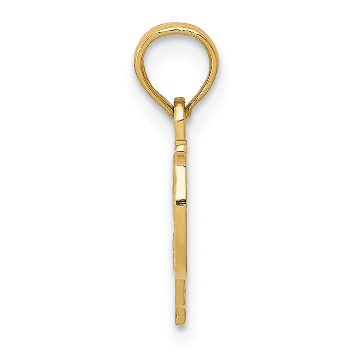 10k I Heart PAPA Charm-10K2690