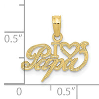 10k I Heart PAPA Charm-10K2690