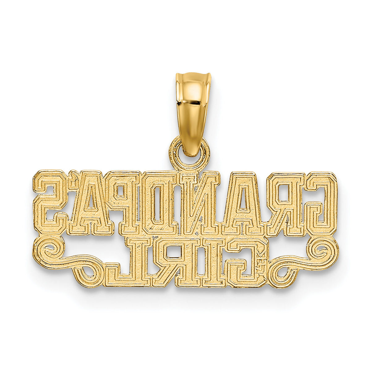 10k GRANDPAS GIRL Charm-10K2698