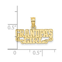 10k GRANDPAS GIRL Charm-10K2698