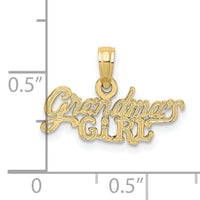 10k GRANDMA'S GIRL Charm-10K2700