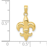10k Fleur De Lis Pendant-10K2759