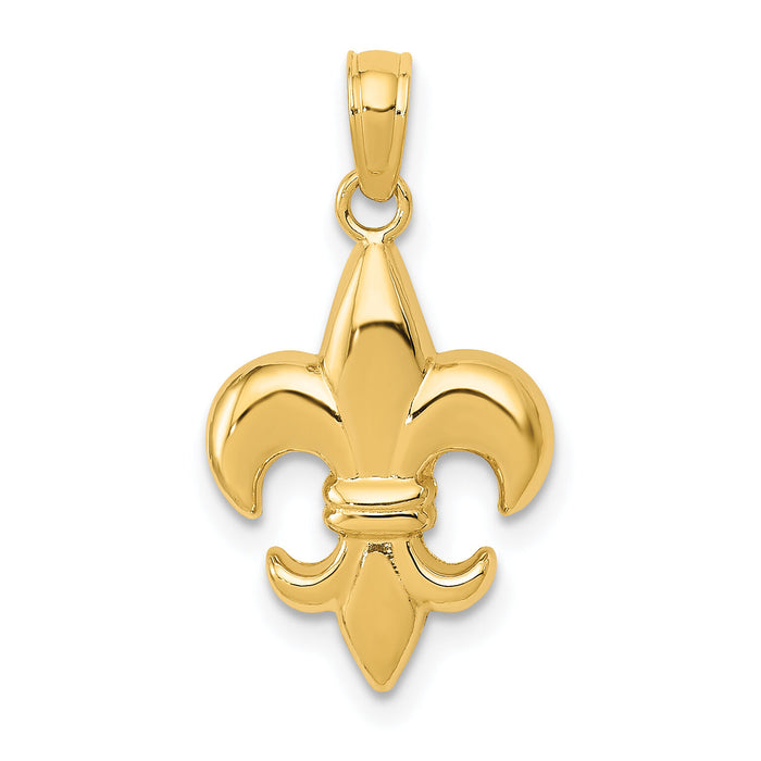 10k Fleur De Lis Pendant-10K2759