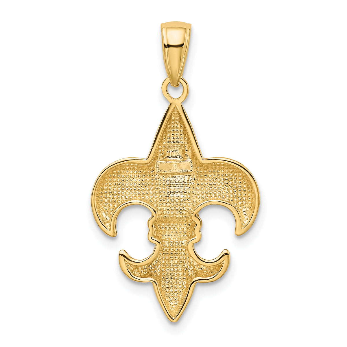 10k Medium Fleur-De-Lis Pendant-10K2760