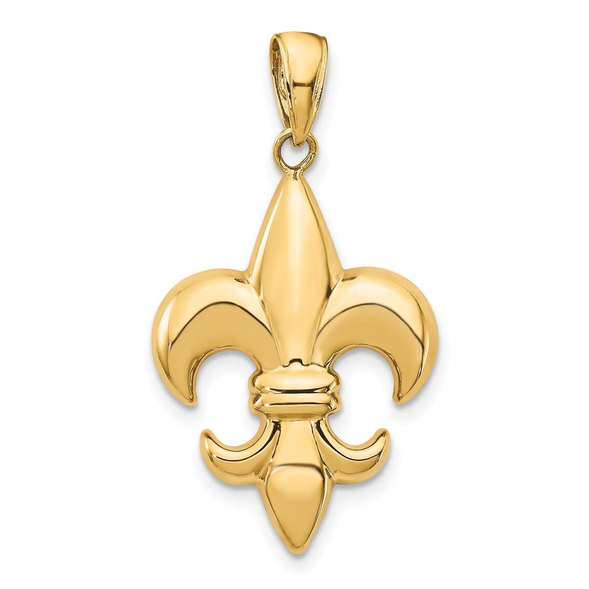 10k Medium Fleur-De-Lis Pendant-10K2760
