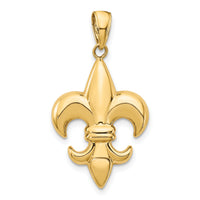 10k Medium Fleur-De-Lis Pendant-10K2760