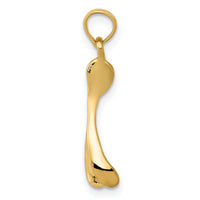 10K Wishbone Charm-10K2766