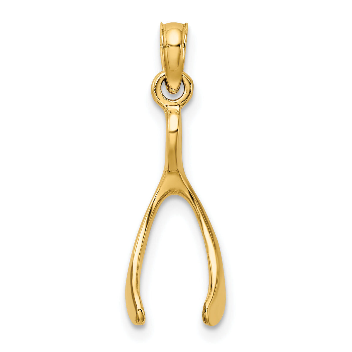 10K Wishbone Charm-10K2766