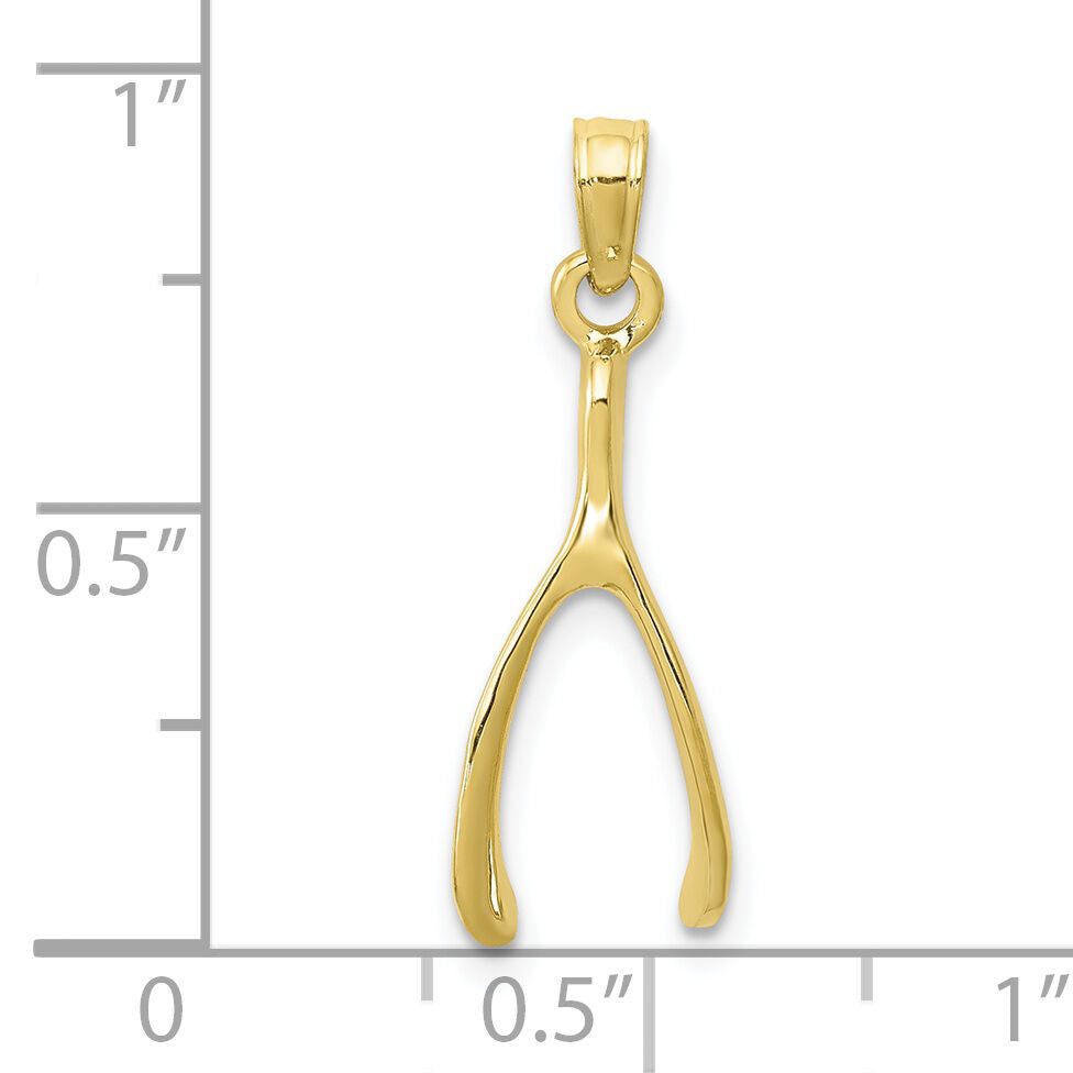 10K Wishbone Charm-10K2766