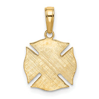 10k Fire Dept Shield Pendant-10K2841