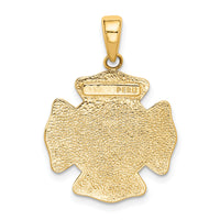 10k St. Florian Protect Us/Fire Dept. Pendant-10K2842