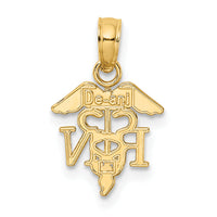 10K RN Caduceus Pendant-10K2853
