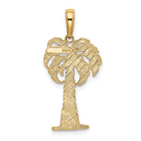 10k Palm Tree Pendant-10K2887