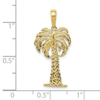 10k Palm Tree Pendant-10K2887