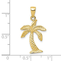 10k Palm Tree Pendant-10K2894