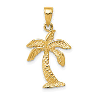 10k Palm Tree Pendant-10K2894