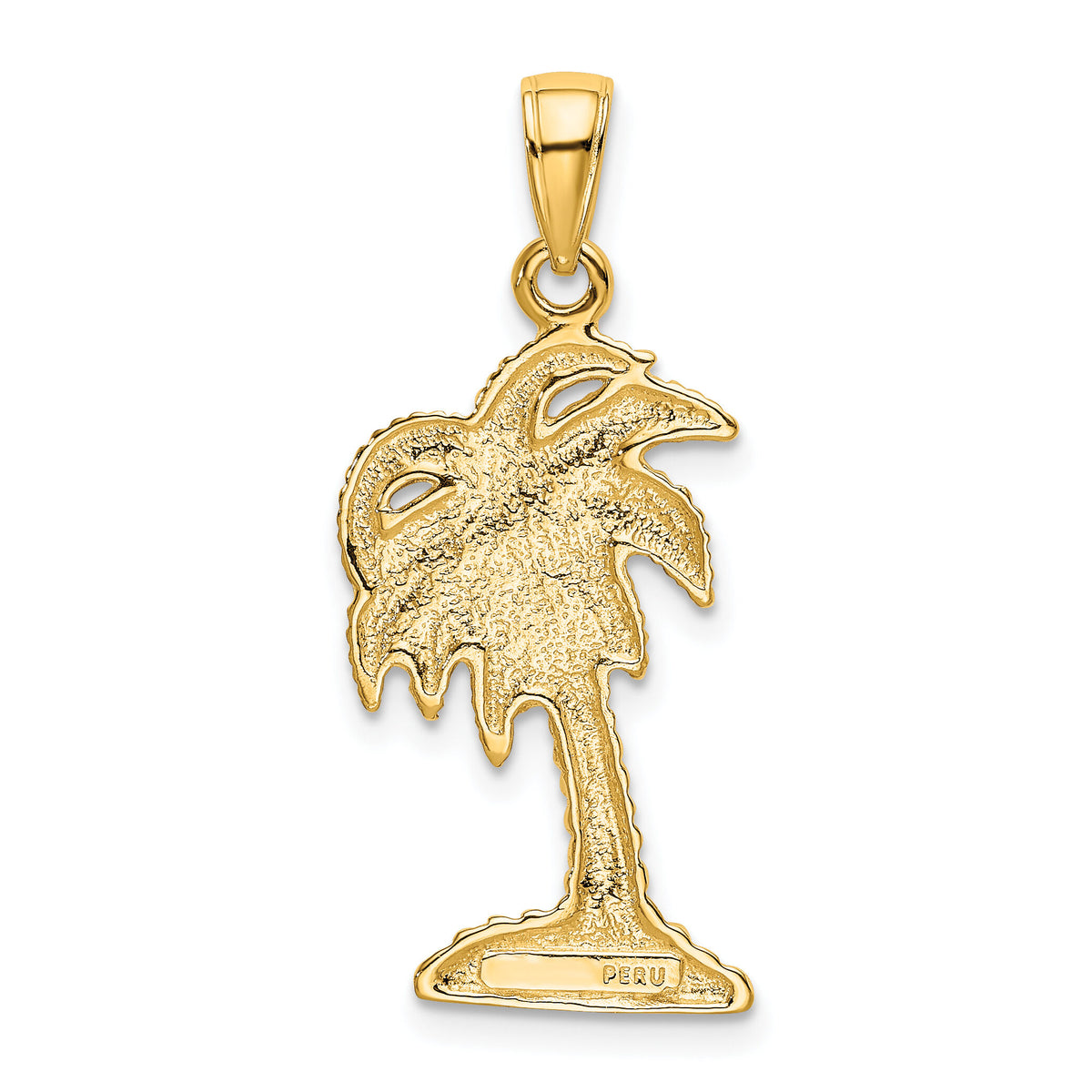 10k Palm Tree Pendant-10K2895