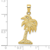 10k Palm Tree Pendant-10K2895