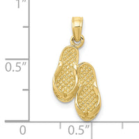 10k  3D Flip Flops Pendant-10K2905