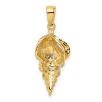 10k Conch Shell Pendant-10K2912