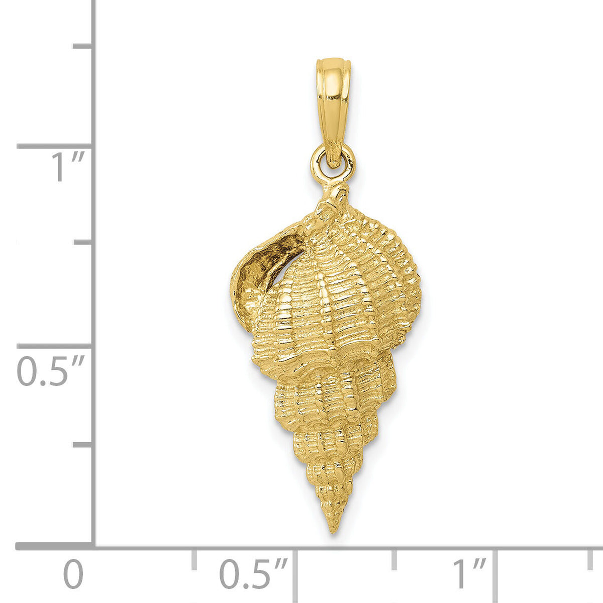 10k Conch Shell Pendant-10K2912